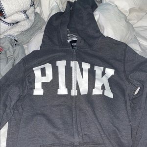 PINK zip up sweatshirt